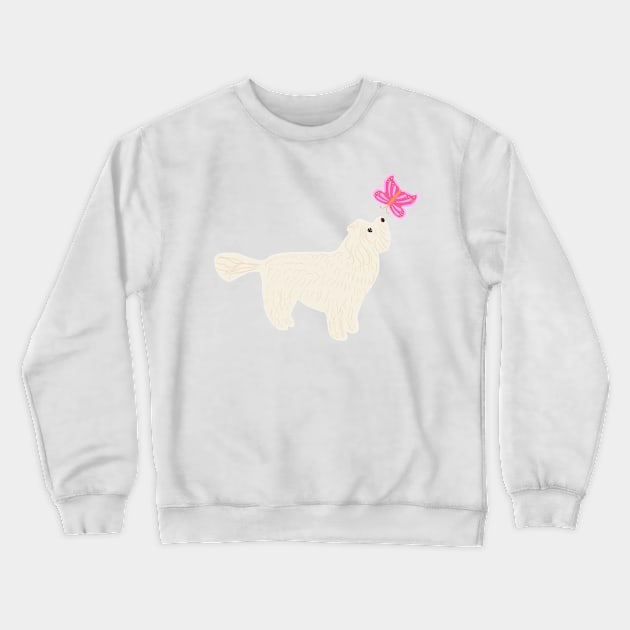 Maltipoo Crewneck Sweatshirt by PatternbyNOK